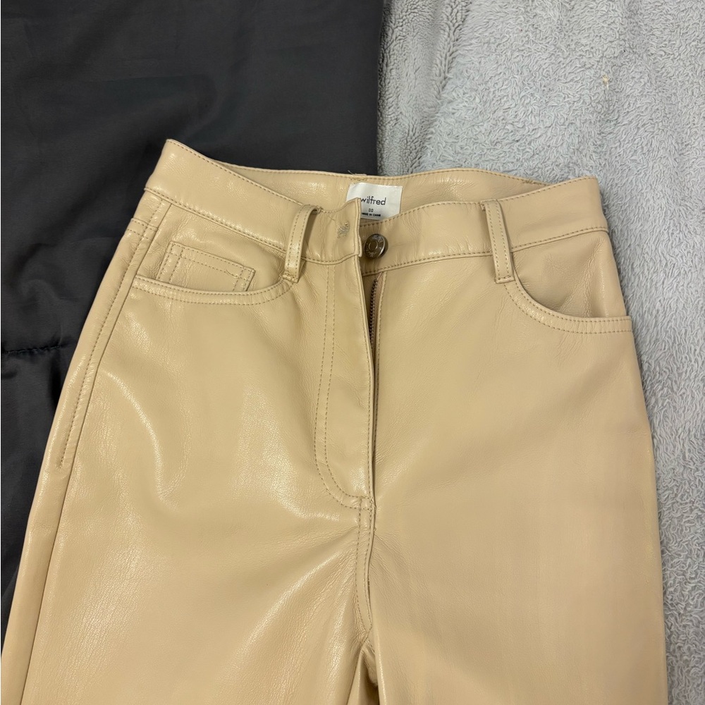 Tan Leather Pants